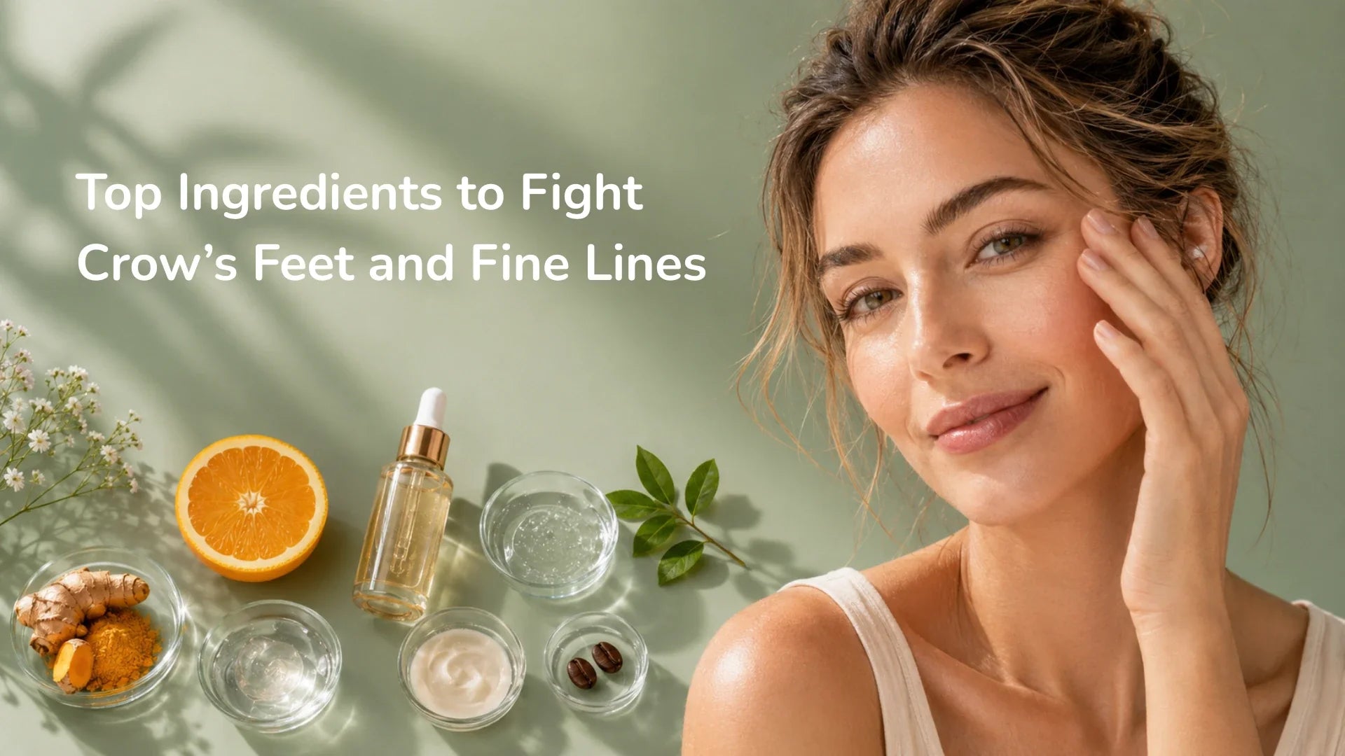 Top Ingredients to Fight Crow’s Feet and Fine Lines: Vitamin C, Turmeric, and More