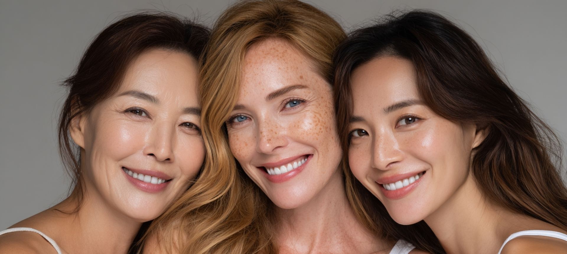 Model holding perfect 10 bottle