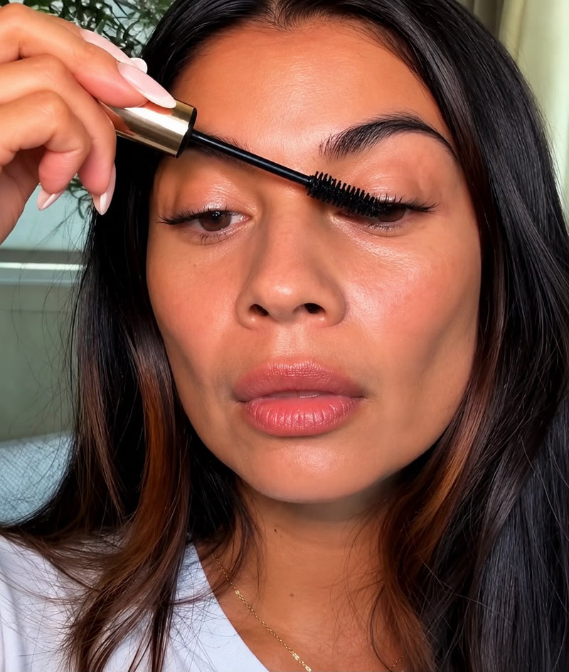 Before and after Healthy Lash Mascara