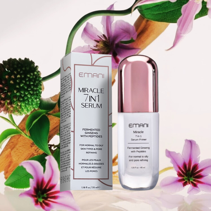 Before and after Miracle 7in1 Serum