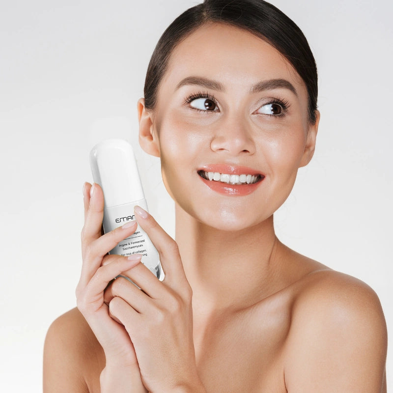Before and after Halo Collagen Serum