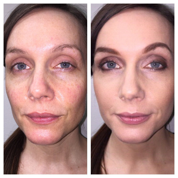 Before and after Healthy Lash Mascara
