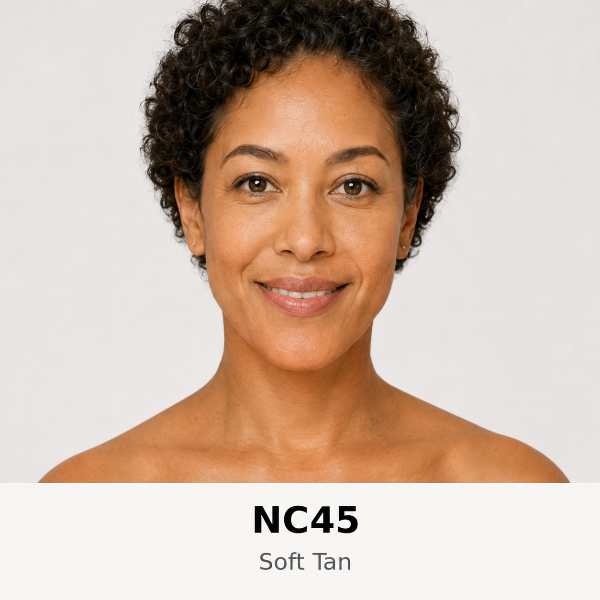 NC45 Tan Deep - For tan skin with deep olive undertones