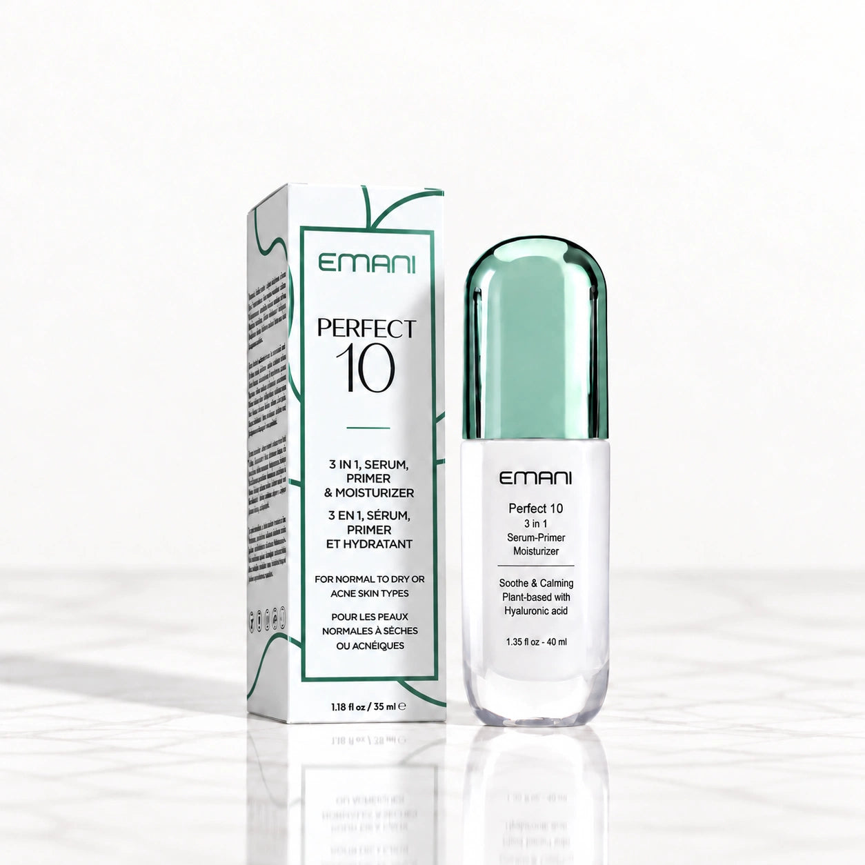Perfect 10 Primer Serum Moisturizer for Sensitive, Acne-Prone Skin