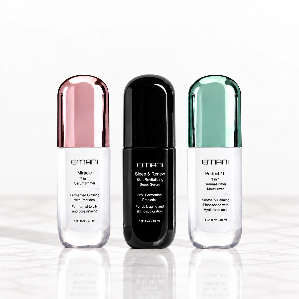 Daily Triple-Serum System for Sensitive, Dry, Menopausal Skin | Emani